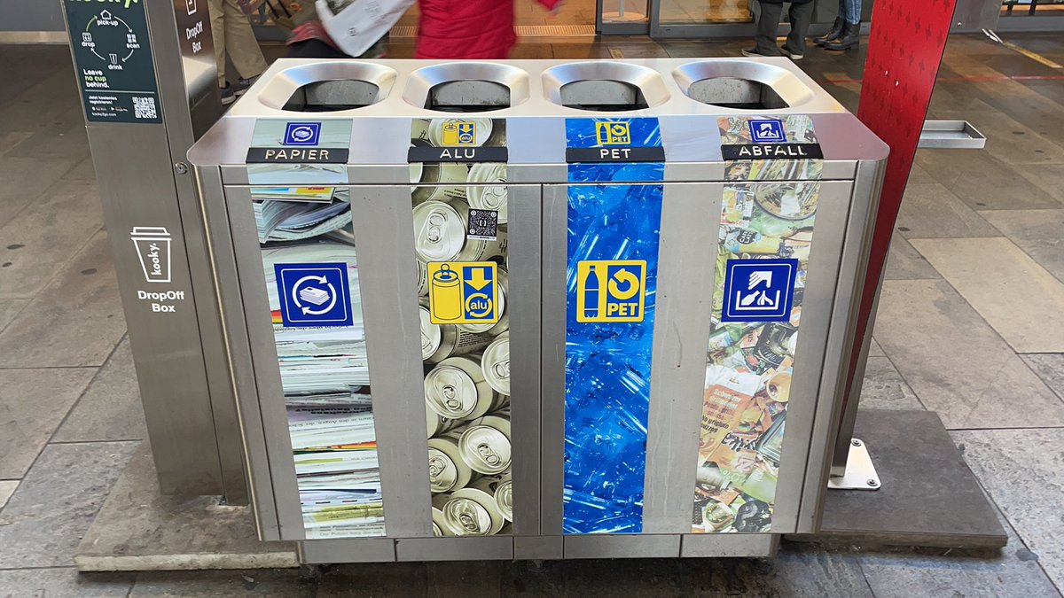 Recycling the Swiss way ..no organics😱