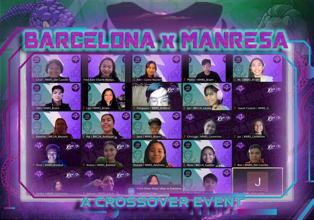 ManresaCluster's tweet photo. CTK FIESTA DAY 2 | TRUE POWER IS BORN WHEN CLAWS MEET FANGS!🐍🦁 

LOOK👀 The first and greatest ✨crossover event✨ in the pride land! The MANRESA VIPERS🐍💜 and The BARCELONA LIONS🦁💙💚 team building event. Together, they have hissed and roared to claim the victory! https://t.co/mxpQlibtgq