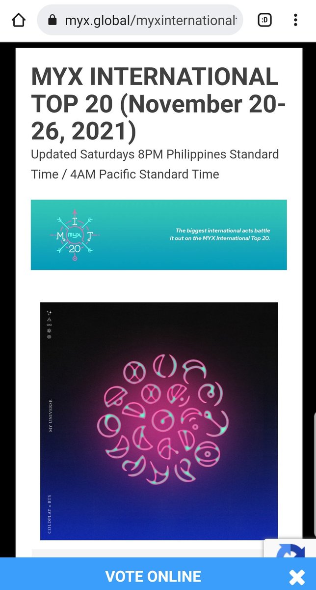 NivePhilippines's tweet photo. Calling all #NIverse!📢

Pls vote for #PartyWithoutU by NIve on MYX International Top 20. 

Here 👉 https://t.co/irymjs7ehc

Scroll down at the bottom until you see "Online Vote" and simply type NIve on Name of Artist and Party Without U on the Title of the Song then click Vote https://t.co/4WdeG1HYGF