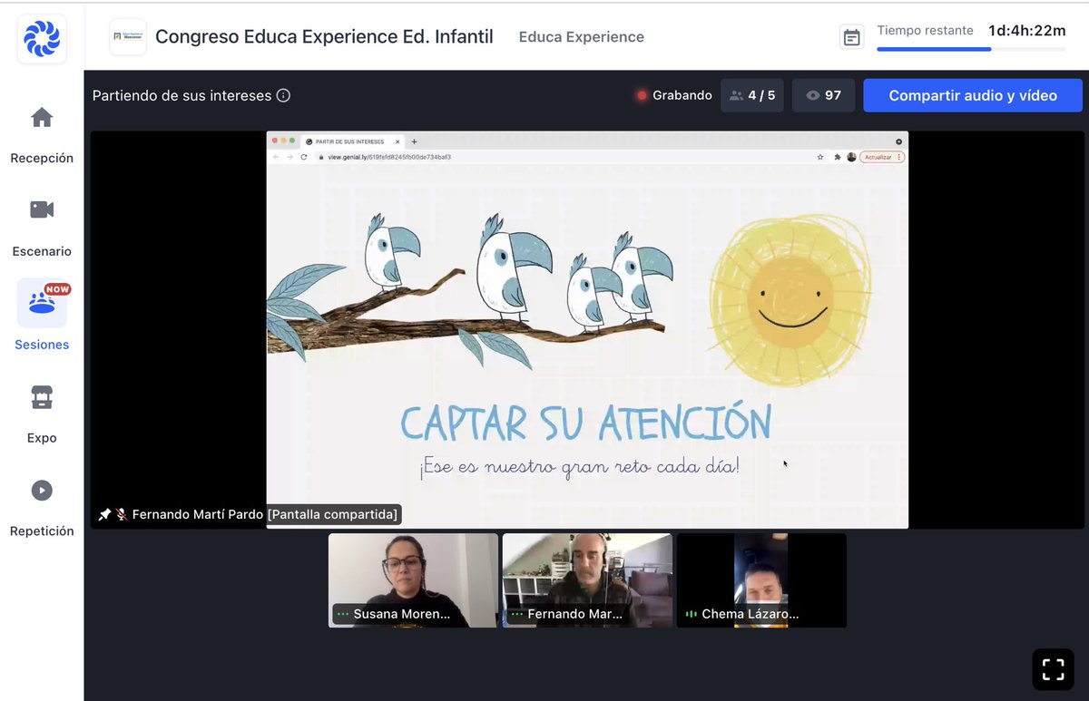 edpuzzle_es's tweet photo. Un lujazo el taller final en @EducaExperience “Partiendo de sus intereses” con @lepetitpan @fernando_marti7 @SusanaMoure
#EducaExperience https://t.co/mqDxQ6Cx3c