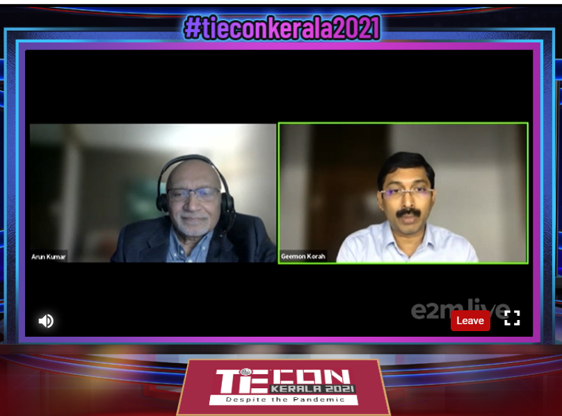 KPMGIndia's tweet photo. .@ArunMKu: This is a moment of opportunity for Kerala to position and brand itself as a unique locale in consonance with the principles of #ESG.
#TiEconKerala2021 #tiekerala #tieconkerala #tieglobal https://t.co/aUshWOTpCL