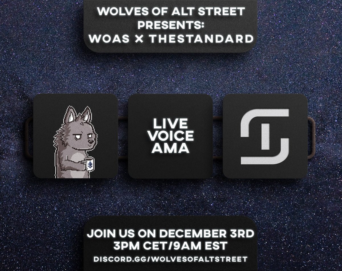 WolvesAltStreet's tweet image. 🚀Live Voice AMA with @KandylandDAO

If you have a sweet tooth, you'll have a sweet time! 

🗓️ December 10th, 2021
⏳ 8 PM UTC / 3 PM EST
🐺 discord.gg/wolvesofaltstr… 

See you in 7 hours! 
#Crypto #Bitcoin