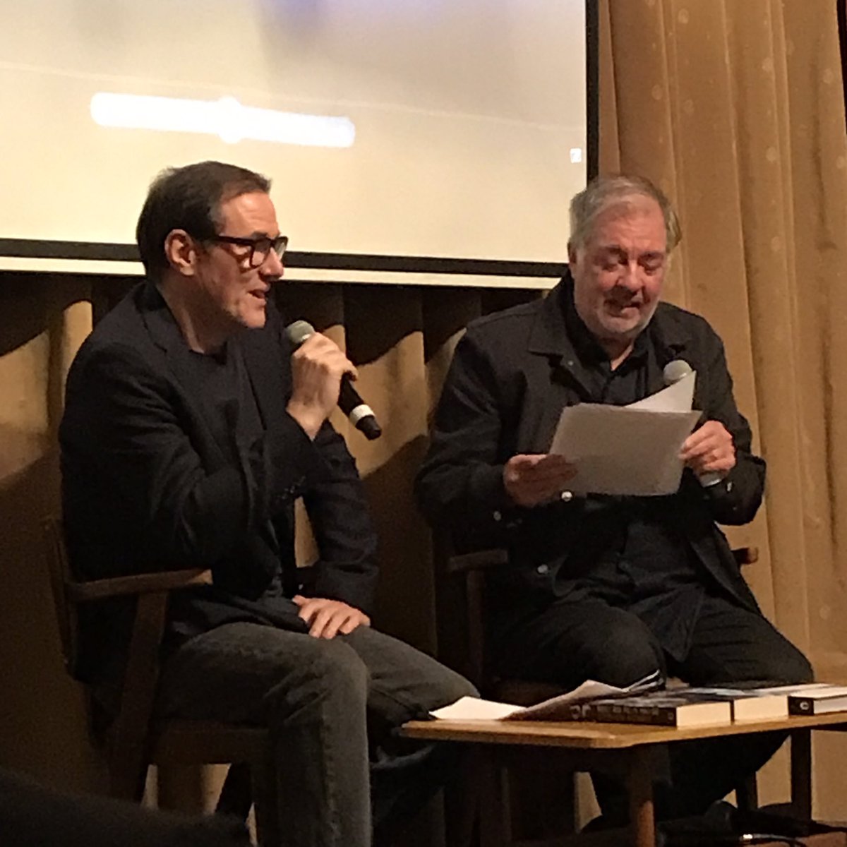 Had a great time on Thursday at the <a href="/e17RnR_books/">Rock'n'Rollbookclub 📚</a> event at <a href="/stowtradeshall/">Walthamstow Trades Hall</a>. An interesting, entertaining, often funny conversation on all things #joydivision and some things #neworder between <a href="/stephenpdmorris/">stephen morris</a> and <a href="/KCMANC/">Kevin Cummins</a>. Thanks to all involved, and to <a href="/SeversJo/">Jo Severs</a> for the invite!