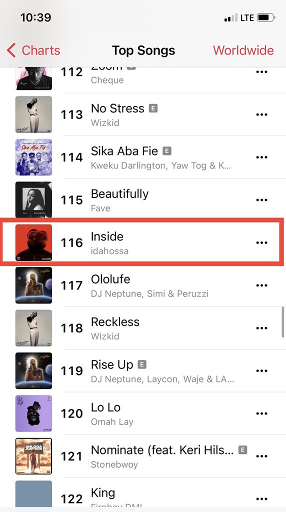 idahossa's tweet photo. Inside has re-entered the Apple Music charts, after 3 months. Love to everyone who ever listens to my music.
#InsideChallenge https://t.co/p9PkooAhGu