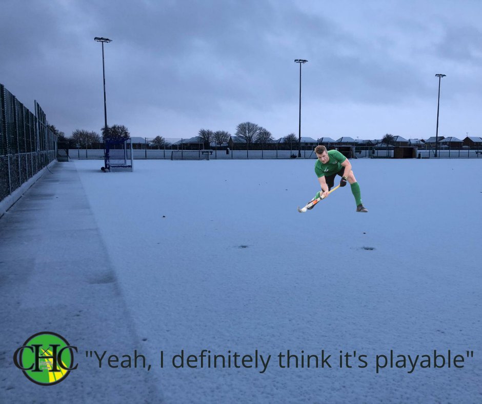 ChesterfieldHC's tweet photo. Players have been up to the pitch to see what the conditions are like.

Just assessing if it's base layer weather or not?

🤣🤣

#evergreen 💚
#justkidding
#notplayable https://t.co/q7dDBlQDKX