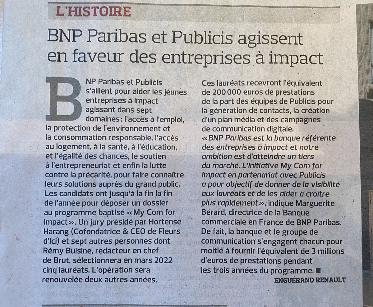 GiordanoIsabel's tweet photo. Agir en faveur de ceux qui ont choisi d’avoir un impact positif. Une idée simple et efficace qui nous fait avancer 👏👏👍. #engagement @m_berard @QuilichiniC @BertrandCizeau @RaphaeleLeroy @antoinesire ⁦@MatthieuDard⁩ https://t.co/yhFKe2WW0f