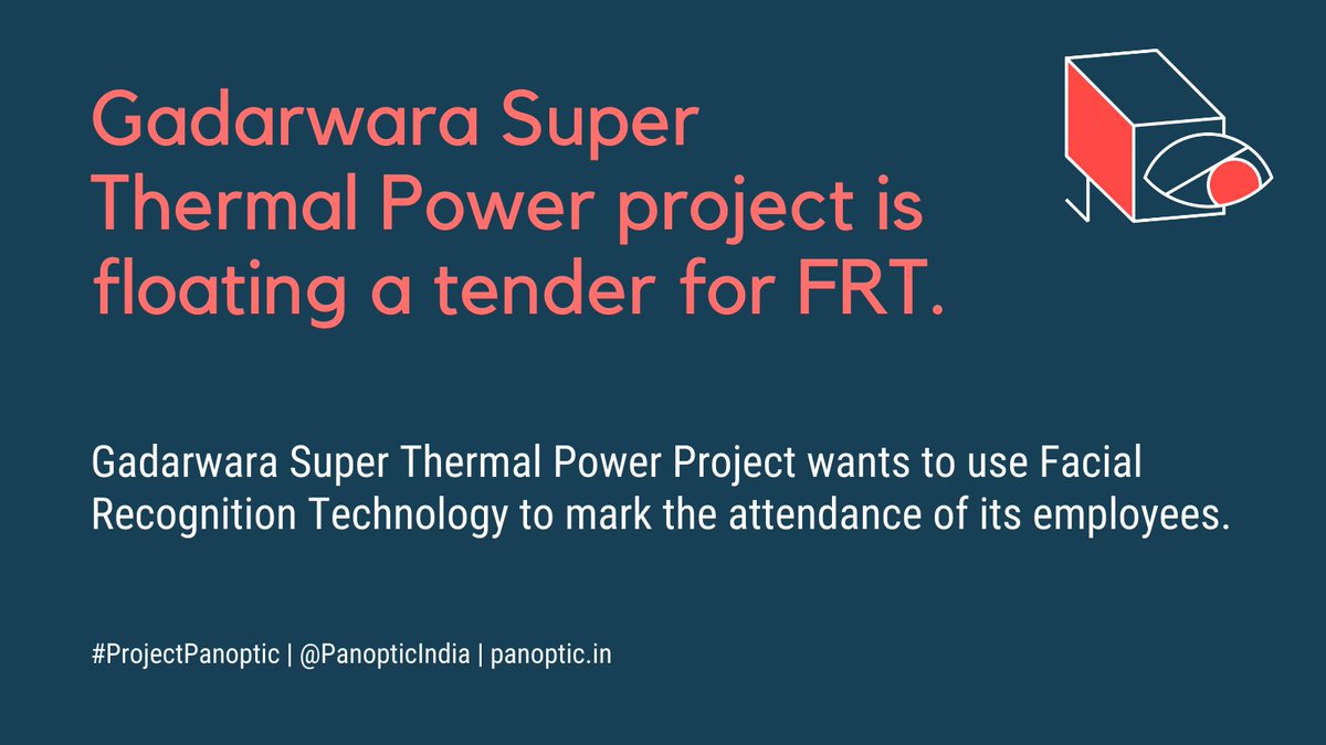 PanopticIndia's tweet photo. Another day, another tender for FRT.
This time it is the Gadarwara Super Thermal Power Project. #ProjectPanoptic #FRT
Learn more: https://t.co/puHRtB6KaB https://t.co/Emauz3OsNq