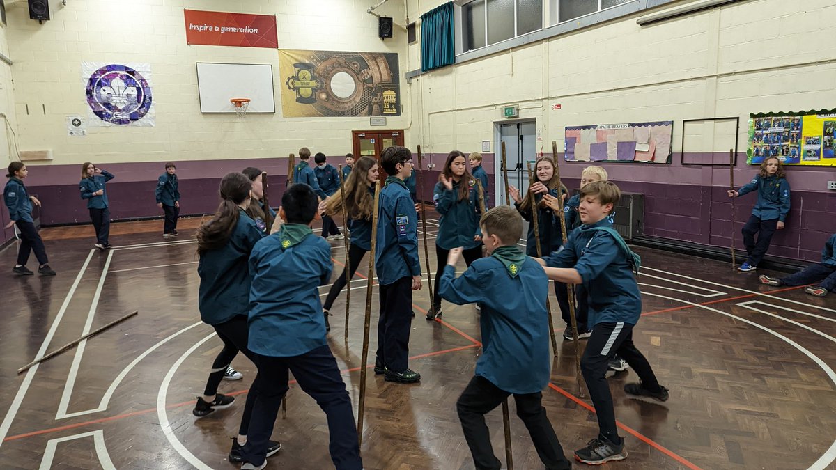 1sthooktroop's tweet photo. PLs &amp; APLs running some classic games and new ones they created for the rest of the troop last night. #iscout #skillsforlife https://t.co/MzpGW0bBr4