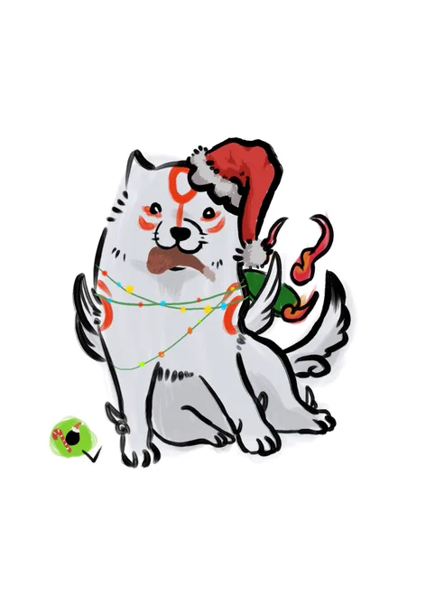 クリスマスに浮かれぽんちなアイコン描きました。 