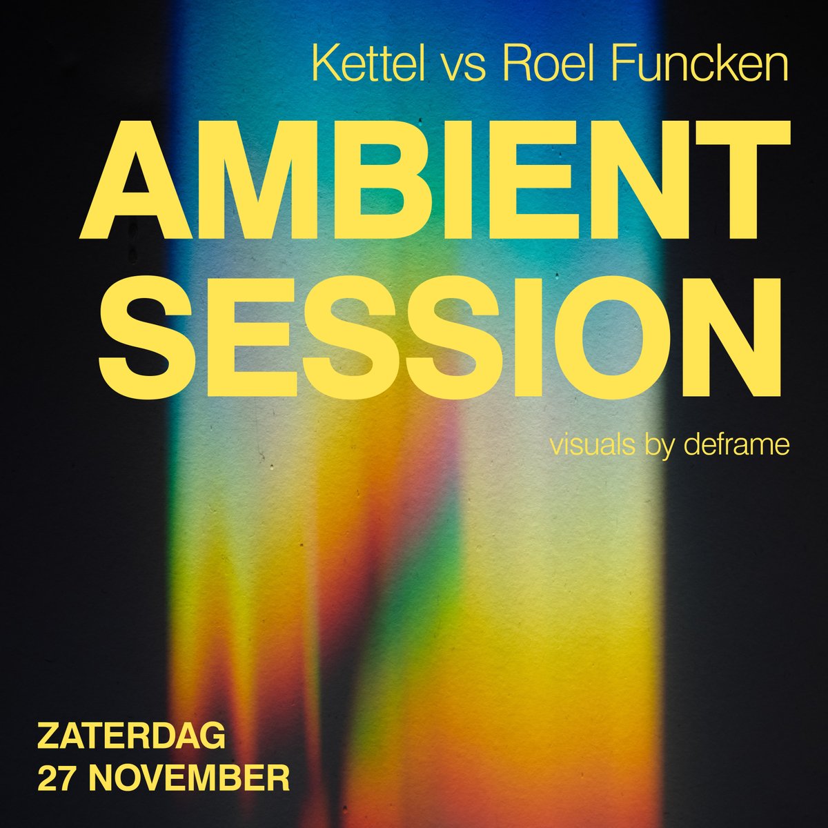 Vandaag in De Helling: Ambient Session. Producers @reimer_kettel en @FunckenRoel bundelen hun electronica-krachten in een intieme setting. Open vanaf 15:00! ✨

Alle info → dehelling.nl/agenda/21871/a…