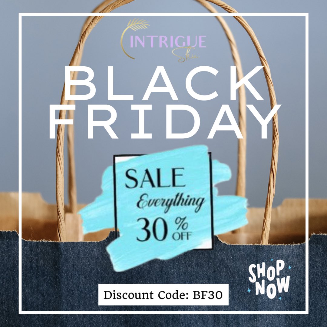intrigue_skin's tweet photo. Enjoy 30% off all our products during our #blackfridaysale now until November 30th! #IntrigueSkin #sparkintrigue #sale #skincare #intrigue #shop #shopskincare #shopintrigue #30percentoff #ancetreatment #perfectgift #skincaregiftset #bestdeals #blackfridaydeals #blackfriday2021 https://t.co/t9To2l9eOF