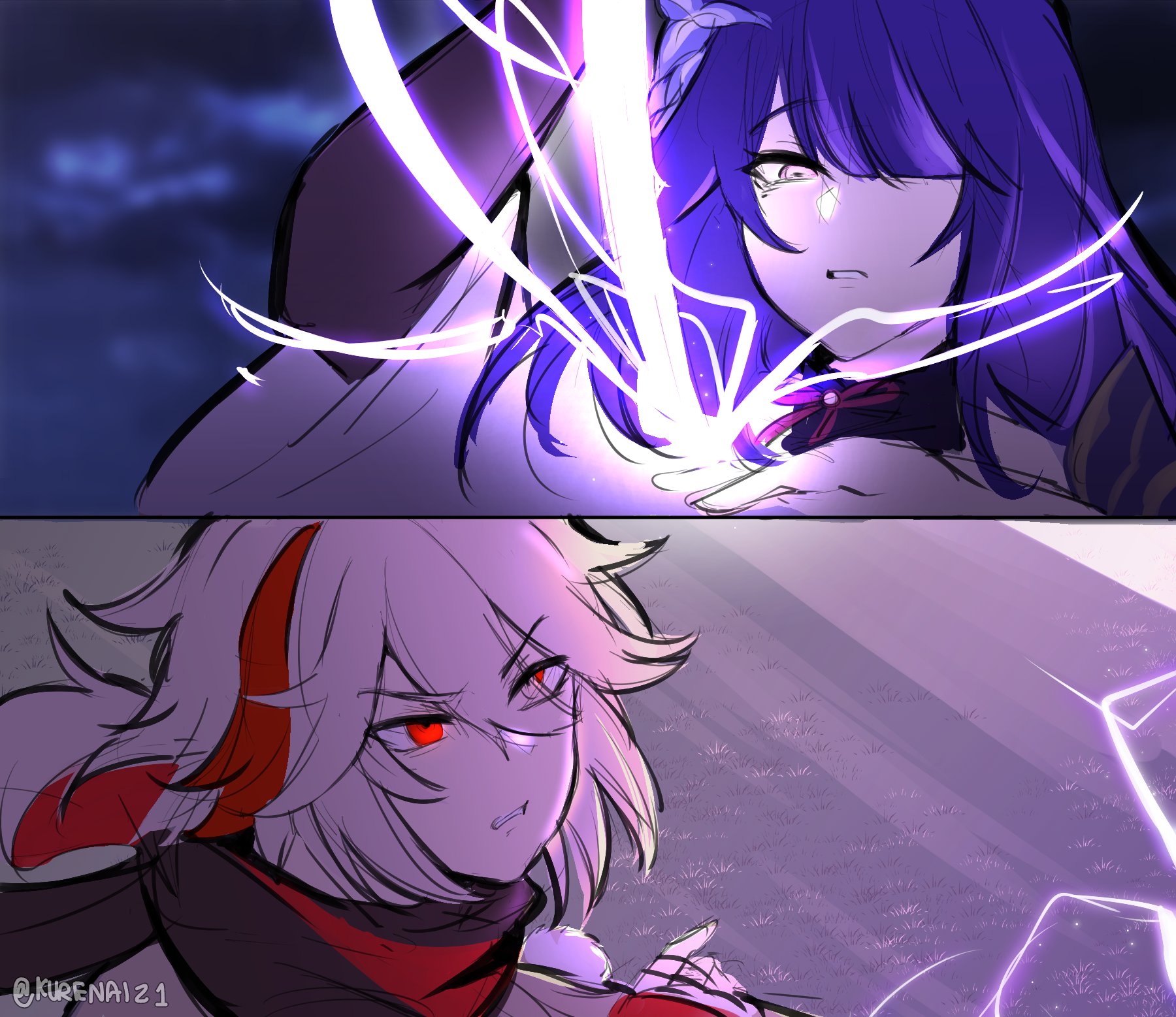 KureNaiZ紅 (Commission : Closed) on X: Ded friend(s) #原神 #Kazuha #Baal  t.co3HIMTw1DKQ  X