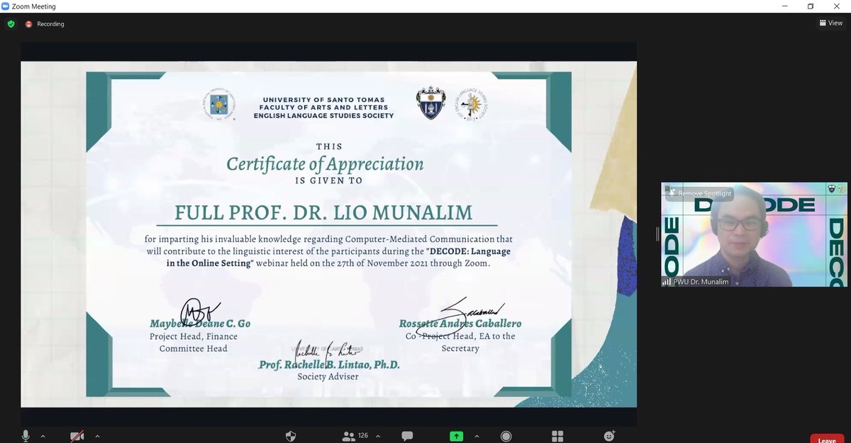 USTELSSOC's tweet photo. We hope you enjoyed and learned more from the insightful discussions and have inspired you to pursue future studies in Computer-mediated Communication.

This has been Decode: Language in the Online Setting, going offline. (2/2)

#MessageReceived
#Decode2021
#ExcELSior https://t.co/nwPT078D60