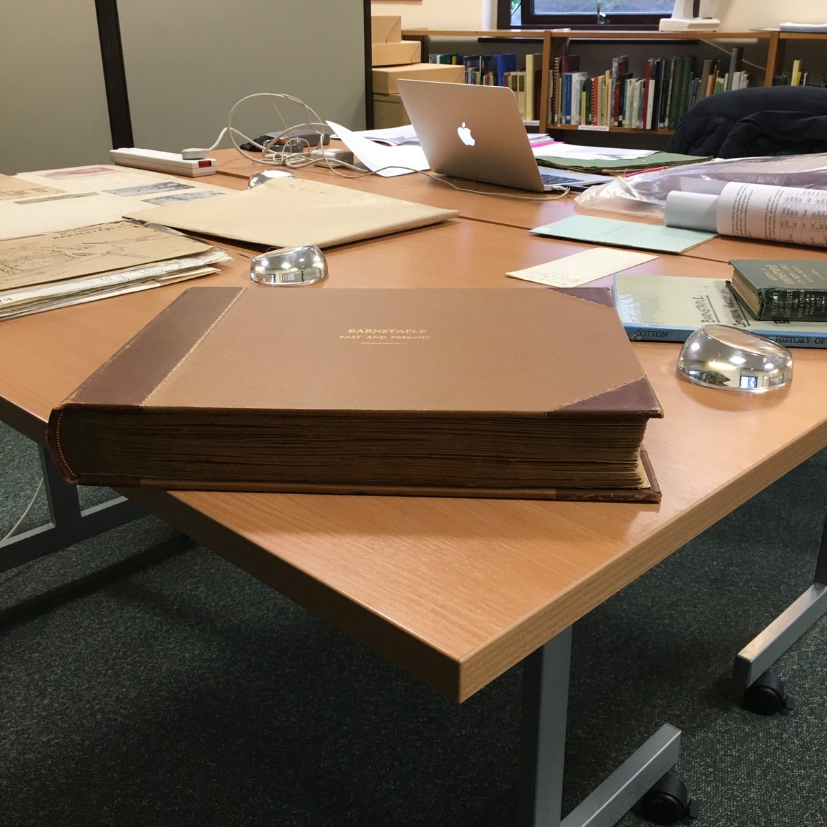 We've come to the end of #exploreyourarchiveweek and this was the scene in the department of Friday...#WatchThisSpace in 2022 to find out what we were up to!
#watchthisspace 
#EYAWatchThisSpace
#exploreyourarchive 
#thistimenextyear