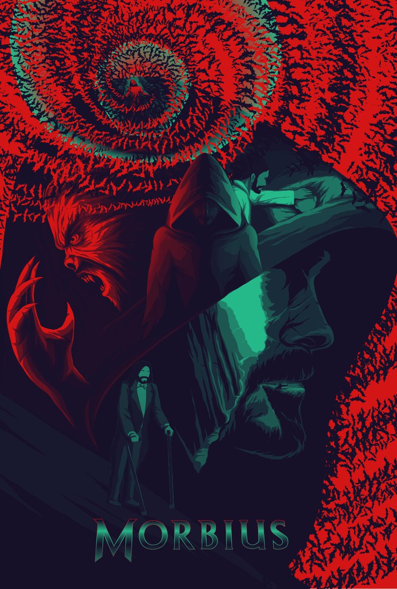 "Duality Acceptance" Made two versions of movie posters for the upcoming film <a href="/MorbiusMovie/">Morbius</a> #alternativeMoviePoster #moviePoster #posterArt #Morbius #movie