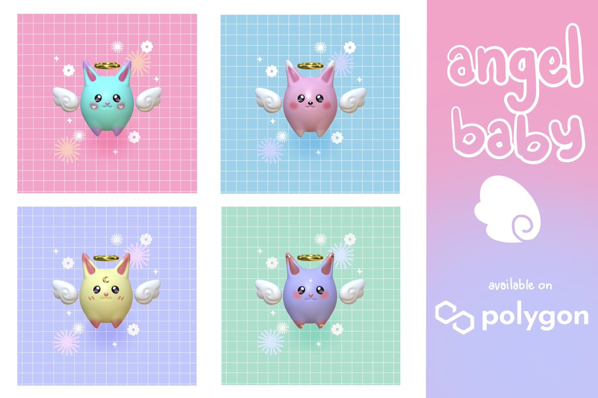 ✨ New drop ✨
Little Angel Baby 🌈
🤍 no.001 - 004 🤍
0.0055 weth
👉🏻opensea.io/collection/lit…
#NFT #NFTs #NFTdrops #NFTshill #nftcollector #NFTCommunity #NFTcollections #NFTcollectibles #NFTTHAILAND #NFTartist #nftopensea #polygon