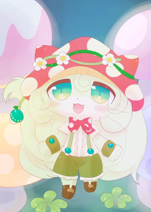 幻想的なキノコマーシュの世界を歩くクーデリアちゃんね! #キャトバス 