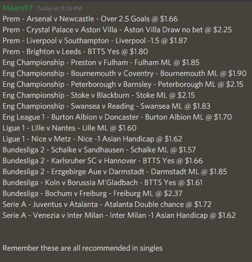 Mearsy_'s tweet photo. Saturday's Tips https://t.co/g3HkVgEu3Q