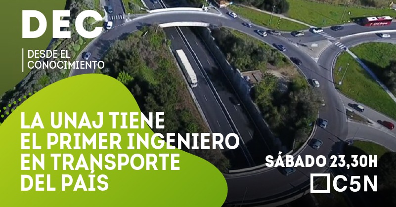 #Hoy 🕛23.30h la <a href="/UNAJ_oficial/">UNAJ</a> nos presenta en 📺<a href="/C5N/">C5N</a> al primer ingeniero en 🛣️🚃🚎🚊transporte del país: Marcelo Kosaruk. Y charlamos también con el rector <a href="/Villanuevaunaj/">Ernesto Villanueva</a> y Miguel Binstock, director del <a href="/iiaunaj/">IIA UNAJ</a>.
.
Conduce <a href="/Okmajomartino/">Majo Martino</a>. Produce <a href="/freakconsultora/">freakconsultora</a>