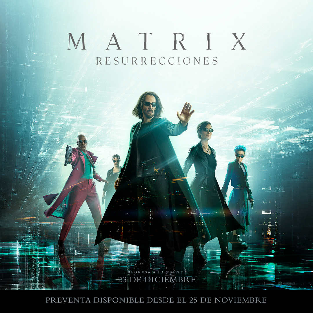Vuelve #Matrix. Vuelven ellos. Vuelven Neo y Trinity. Pre-venta Disponible ya! 🤩 

#MatrixResurrecciones, GRAN ESTRENO 23 de diciembre, solo en cines 🍿🍿

Compra ya tus entradas royal-films.com o por nuestra APP.