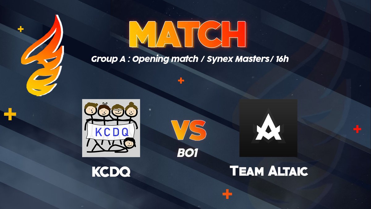SynexLeague's tweet photo. La journée CS:GO continue avec le match entre #KCDQ et #Altaic ! Objectif pour les deux équipes, gagner ce premier pour s'approcher de la qualification en playoffs ! 🔥
🇫🇷 https://t.co/Dga821HvYY
⌚️16h https://t.co/1uLnFW8bih