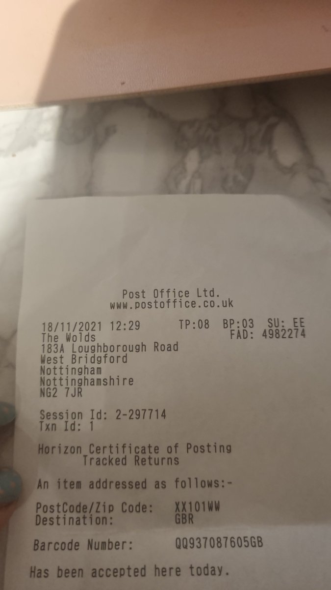 pinkmoocow's tweet photo. @VeryHelpers Here's a copy of my receipt https://t.co/nLIeDzgVSV