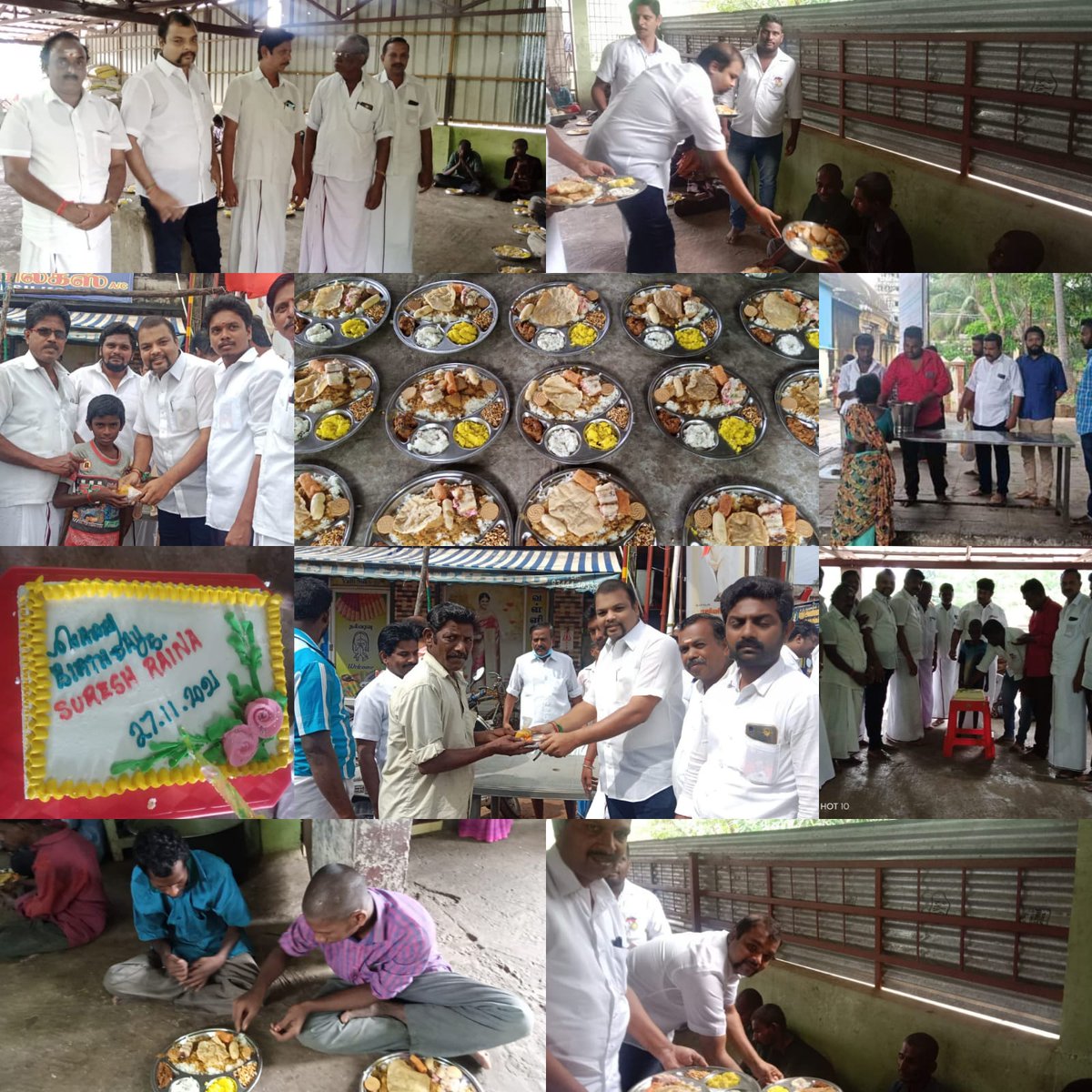 CricVignesh's tweet photo. Celebrated my IDOL @ImRaina  birthday by providing lunch and meals to Physically Challenged ones and Also Celebrated by cutting cake with them 💛💛💛💛💛 @ChennaiIPL @CSKFansOfficial @trendRaina @trendRaina3 @CultRaina #HappyBirthday #HappyBirthdayRaina #MrIPL @StarSportsTamil https://t.co/V3k2Z4lQPL