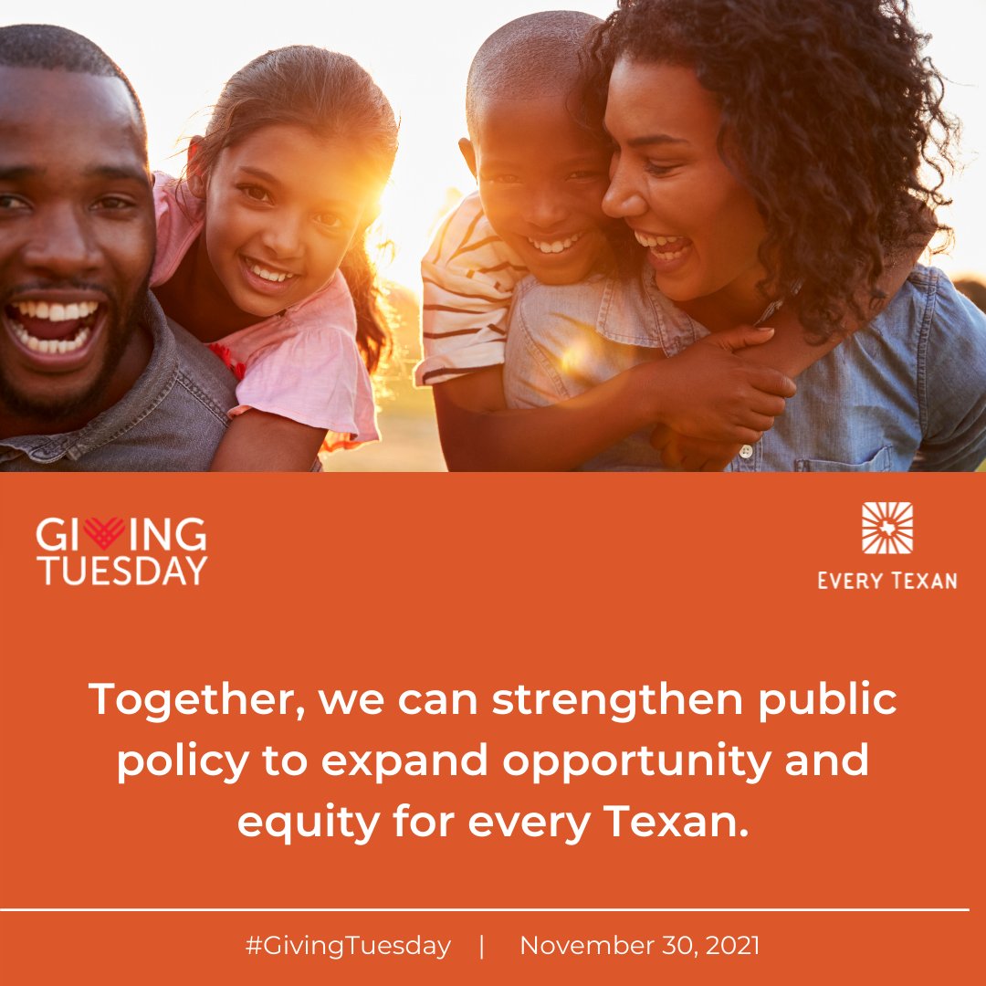 EveryTxn's tweet photo. Mark your calendar! Next Tuesday, Nov. 30th, is #GivingTuesday — a day of global generosity.

After this year’s challenging #txlege sessions, we know we have a lot of work ahead of us to advance more people-centered policy solutions — and your #GivingTuesday gift will help. https://t.co/fWw5rMDhyJ
