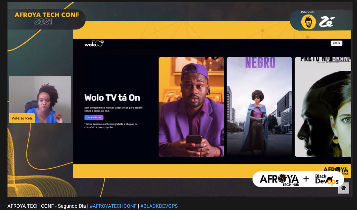 humrenan's tweet photo. Valéria falando sobre esse caso incrível da Wolo TV. Plataforma de streaming sobre a comunidade negra
https://t.co/KzvlO2m6IP
#AFROYATECHCONF #BLACKDEVOPS #GRIOPLATAFORMA https://t.co/nABVsxAgLb