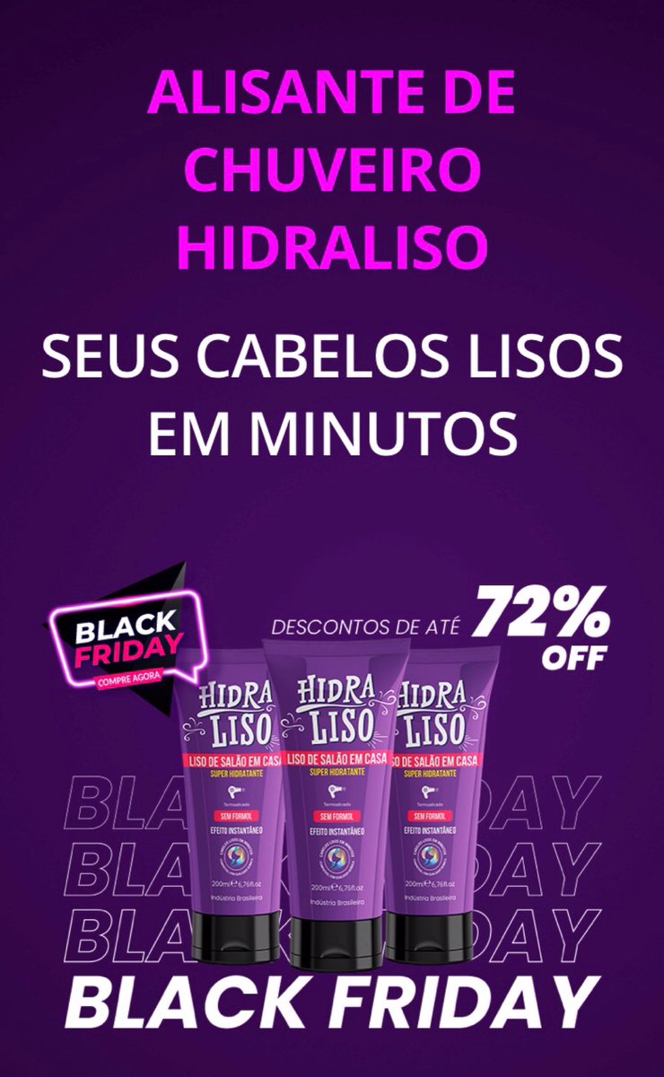 nayaramedeir's tweet photo. HidraLiso Progressiva de Chuveiro - Para Todos os Cabelos hidraliso Ação Instantânea.
A Progressiva de Chuveiro é um alisante capilar 100% natural livre de formol, e apresenta em sua formulação, alta concentração de um inovador .#cabelos #cabelo 
SITE💜
https://t.co/UoaQyCFNr2 https://t.co/80FmqmI9X2