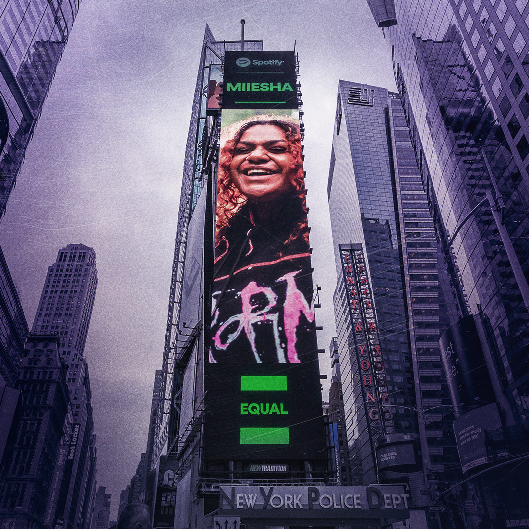 Dittomusic's tweet image. The amazing #DittoDistributed @miieshaofficial in Times Square! 🔥