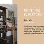 Image for the Tweet beginning: Did you know? The #PrintingPress