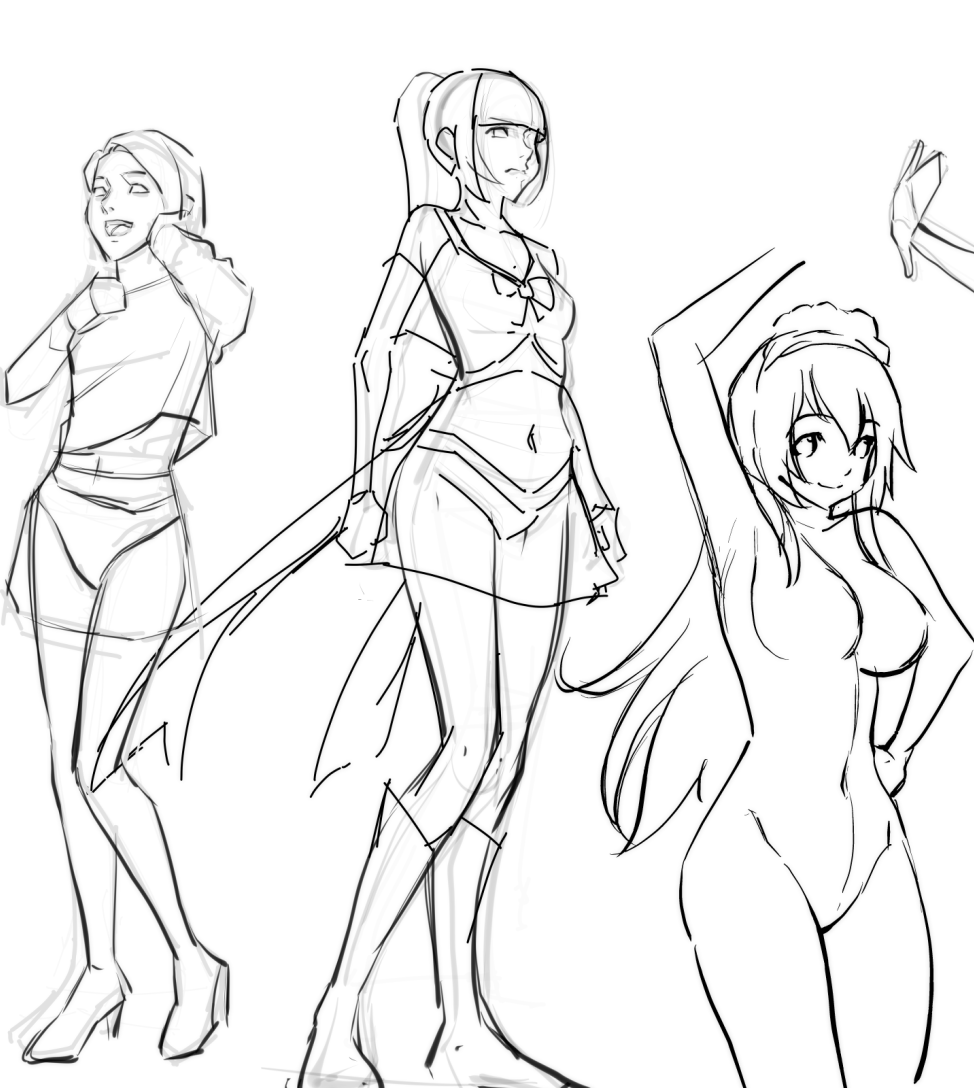 手クセ丸出しでいいから描くのです 