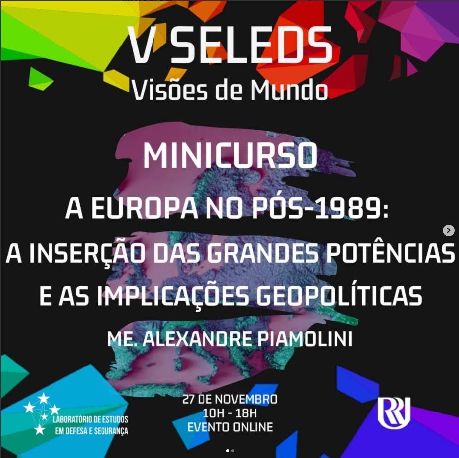 LEDSUniRitter's tweet photo. Acontecendo agora, no Youtube do LEDS, o Minicurso do V SELEDS. 
https://t.co/UWk4TVbYYy

O Me. Alexandre Piamolini está falando sobre "A Europa no pós-1989: inserção ras Grandes Potências e Implicações Geopolíticas". 

Vem conferir! https://t.co/O6jjMUqFkl