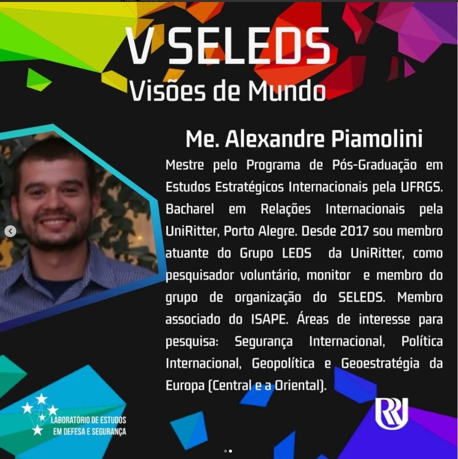 LEDSUniRitter's tweet photo. Acontecendo agora, no Youtube do LEDS, o Minicurso do V SELEDS. 
https://t.co/UWk4TVbYYy

O Me. Alexandre Piamolini está falando sobre "A Europa no pós-1989: inserção ras Grandes Potências e Implicações Geopolíticas". 

Vem conferir! https://t.co/O6jjMUqFkl