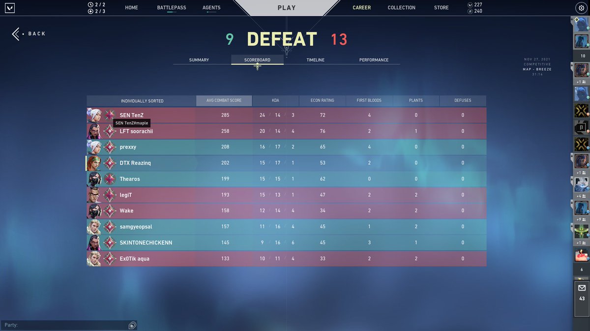 GG's was a fun match <a href="/TenZOfficial/">TenZ</a>