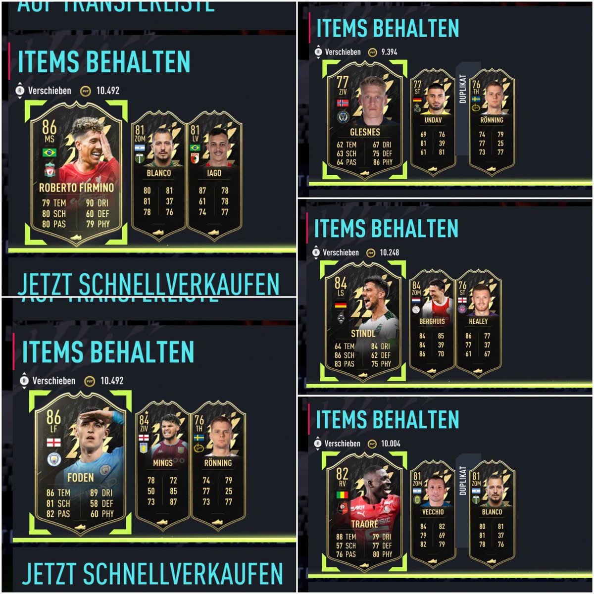 Benny__AT's tweet photo. Die Packs von gestern. 😬

#fifa22 https://t.co/mlY0UEoXKt