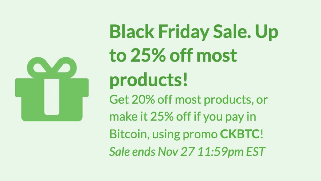 COLDCARDwallet's tweet photo. Take advantage of the last few hours of our #BitcoinBlackFriday deals for #BLOCKCLOCK, #COLDCARD, #OPENDIME, #SEEDPLATE and more!
https://t.co/HbHcyFDAkf https://t.co/BBJ4SsC0dJ