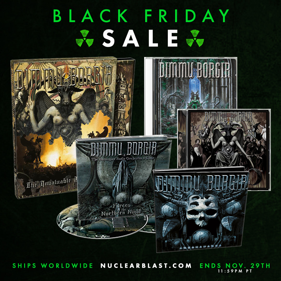 The @NuclearBlast U.S. store has select DIMMU BORGIR releases on Black Friday special through November 29th. Visit: geni.us/NB-BlackFriday… Ships Worldwide #DimmuBorgir #BlackMetal #NuclearBlast