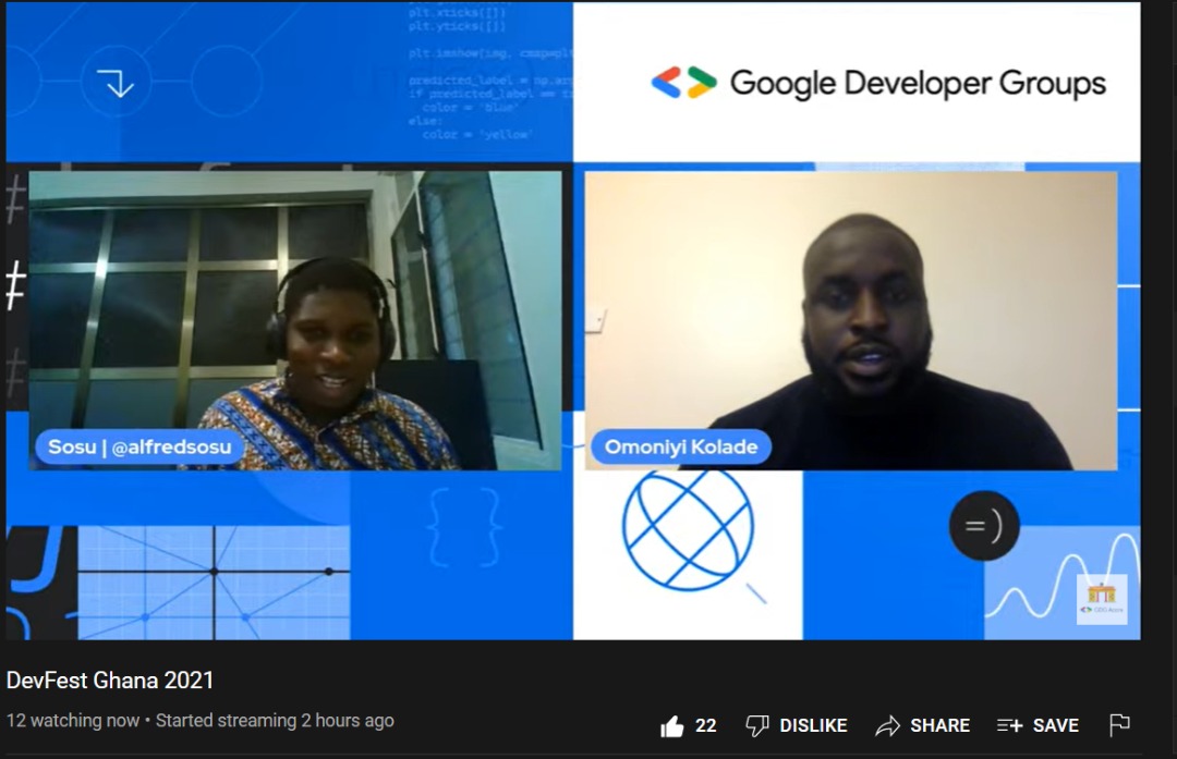 GDGAccra's tweet photo. We are glad to have @Kolas_way, the CEO of @getSeerBit share the amazing products the company is building to make payment easier for businesses. π€©
#DevFest2021 #DevFestGhana #SSA https://t.co/rohlWru0Rz