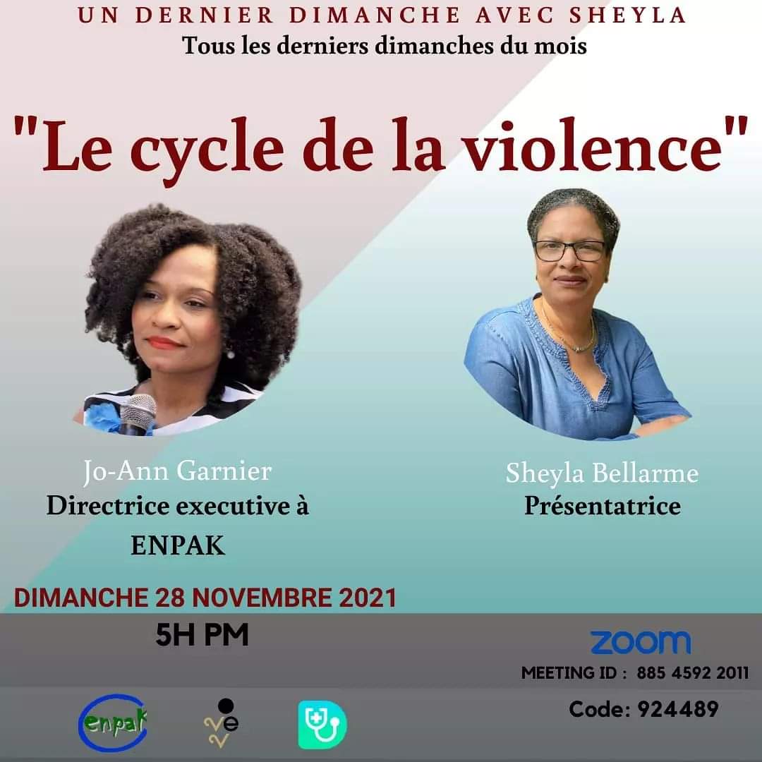 AdyTimmer's tweet photo. Un dernier dimanche avec @SBellarme  @joanngarnier     Sheyla: Le cycle de la violence.
#UnDernierDimancheAvecSheyla https://t.co/C8oqxzOcOu