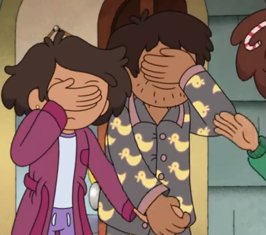 kyoryuv's tweet image. AMPHIBIA SPOILERS

THE WAY THEY JUST GRAB EACH OTHER'S HANDS AS SOON AS ANNE LETS GO? MY HEART