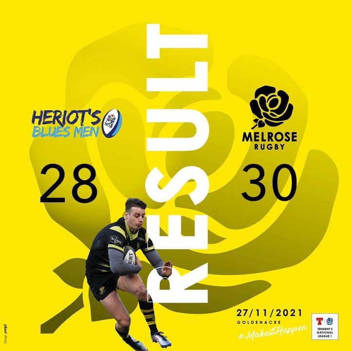 A win at Goldenacre!