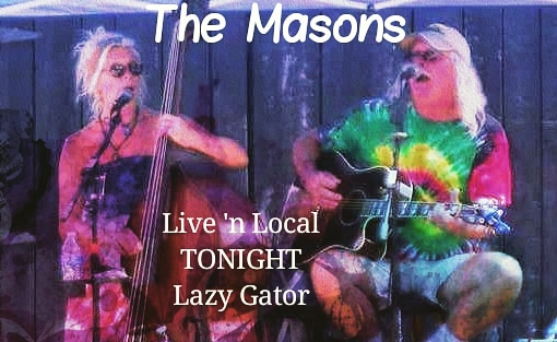 TheMasons2017's tweet photo. Time for some toe-tappin' to shake off that Turkey! Join us at the Lazy Gator TONIGHT ~ we'll be doing it 8-10pm #themasonsacoustic #toetappinmusic #livenlocal #livemusic #lazygatorruskin #acousticduo #livetheliveyoulove #alwaysbecool😎 https://t.co/wEtTbsNunJ