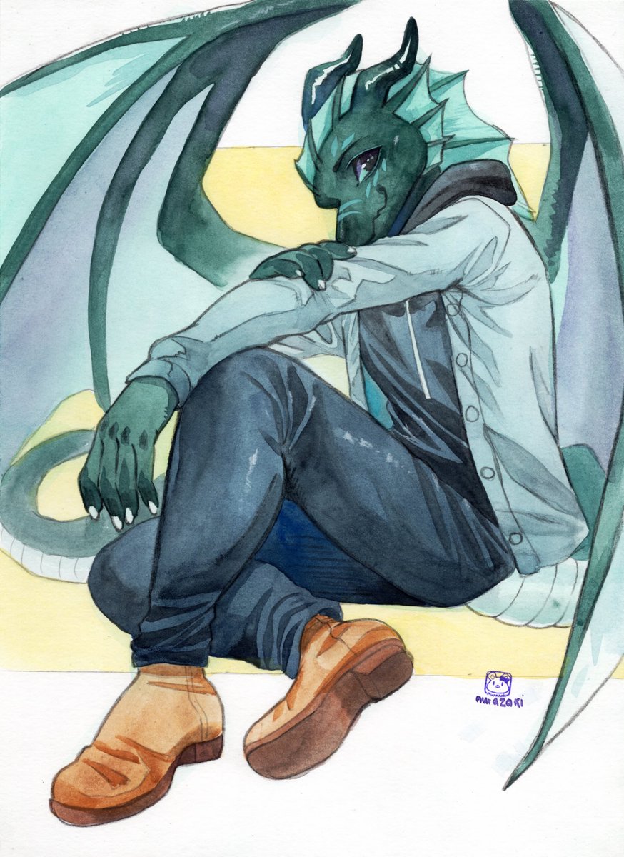 Beautiful commission I got from <a href="/MURAZAKI9/">Murazaki「Comms Waitlist Open」↓↓↓</a> — I absolutely adore the result! It’s incredible how warm/soft this piece feels despite the cool color palette; I think it captures the character perfectly ❤️