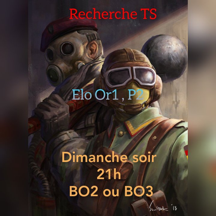 Bonjour, bonsoir 

📢Annonce📢 

Recherche TS pour dimanche soir ou aprèm 

Rt svp