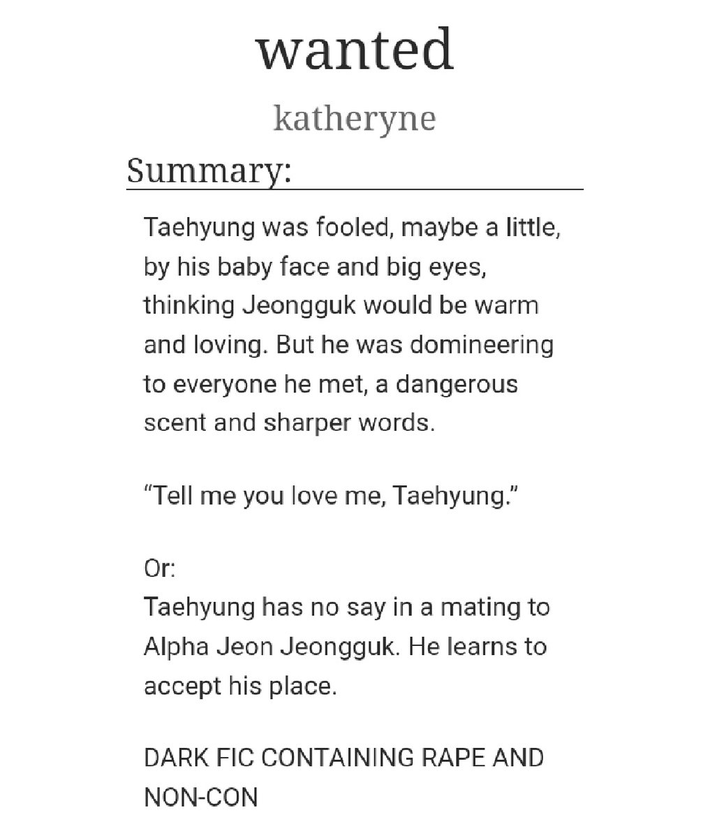 smexydolltae's tweet photo. It contains r*pe &amp; domestic violence. Read the tags ❗. For those who are into dark fics. https://t.co/tkTn2s3CaU