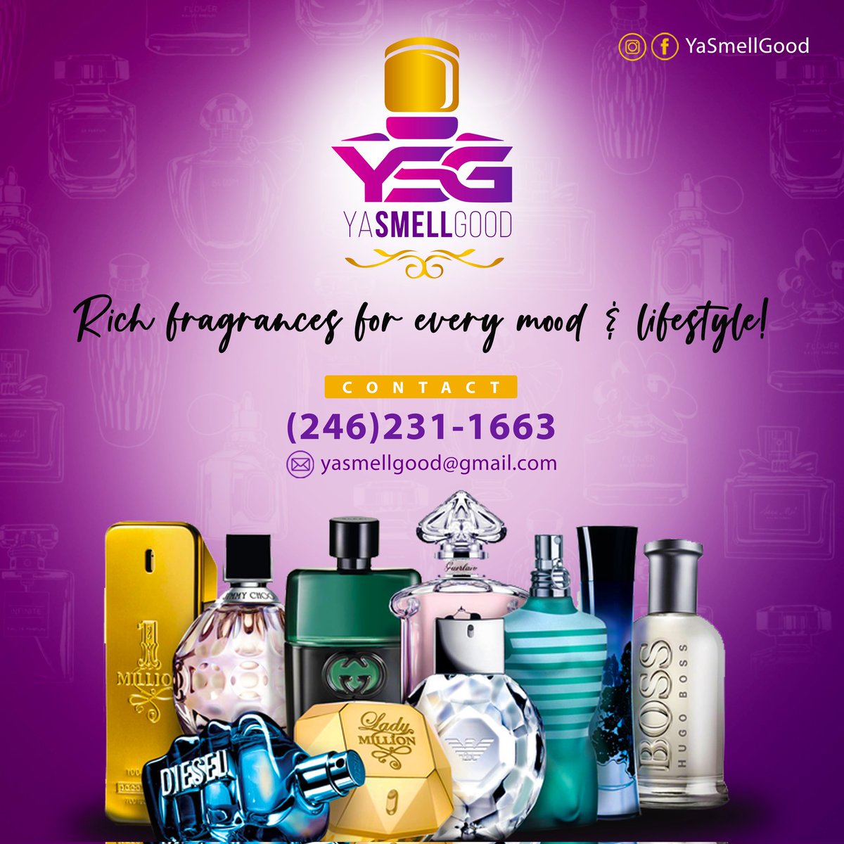 sizz9's tweet image. Live good, look good and smell good! 🥰
Follow @YaSmellGood on Instagram for all your cologne and perfume needs.