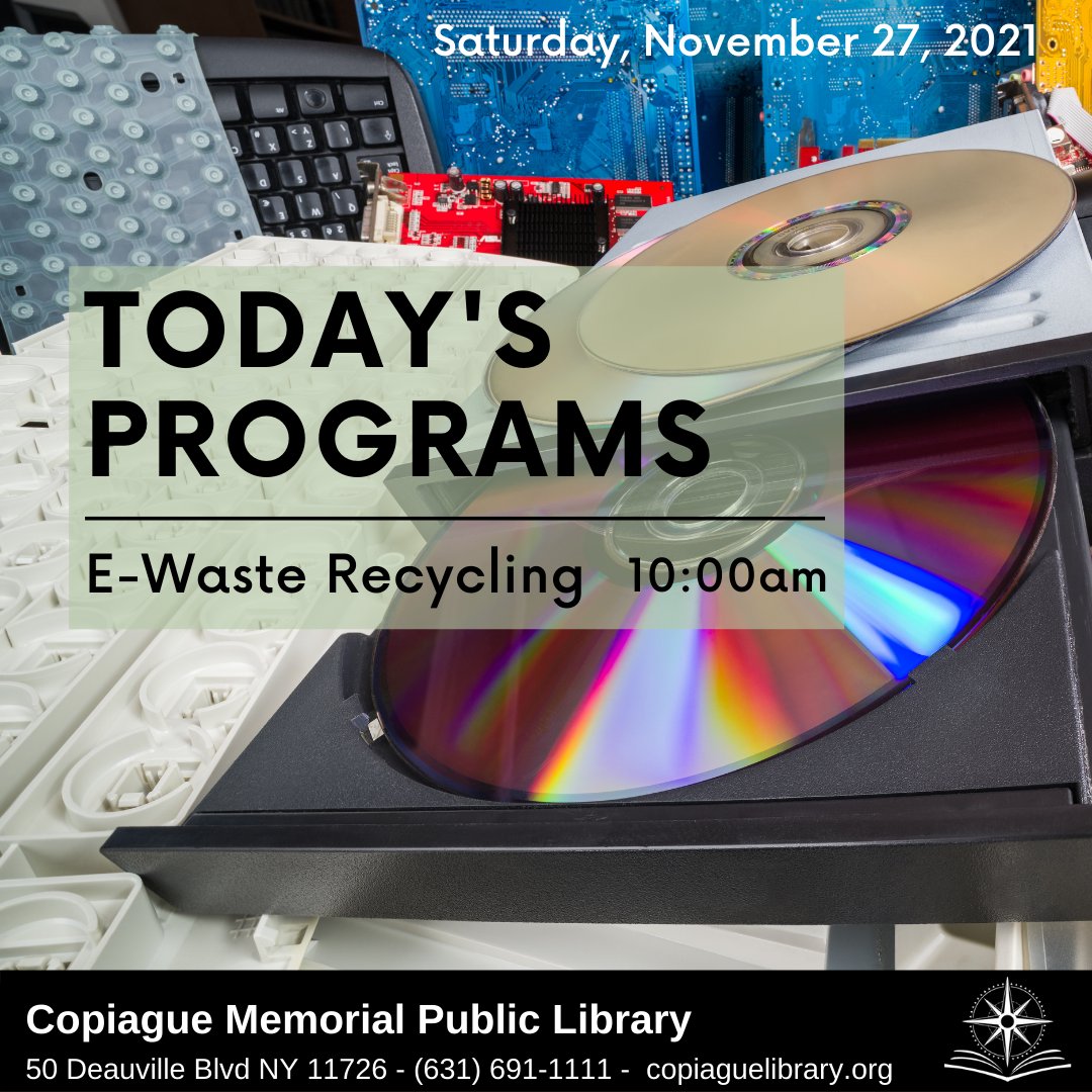 CopiagueLibrary's tweet photo. Don't miss today's program!
https://t.co/nozSW1HPCd
#Copiaguelibrary #Copiagueny #VirtualPrograms #Libraries https://t.co/L0qdJCKodb