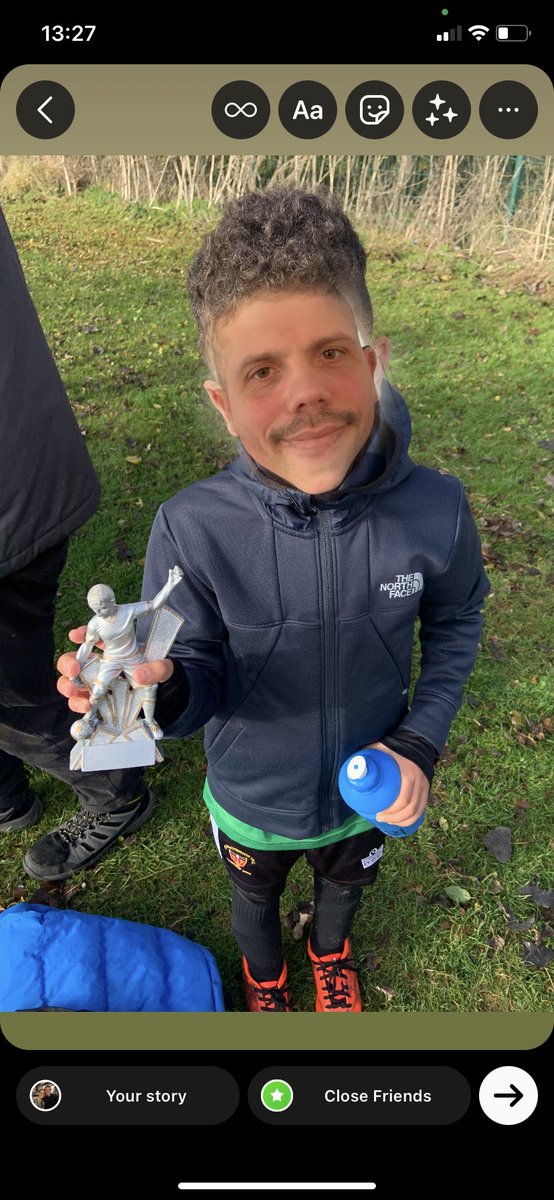 Strong genes? My youngest got man of the match today… #findyouractive